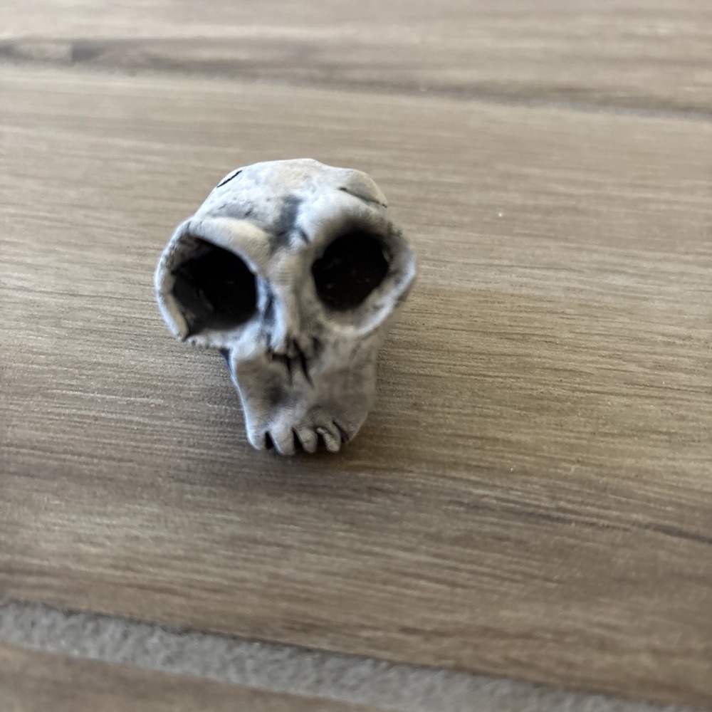 Halloween: Hand Crafted Ceramic Skull  unique.